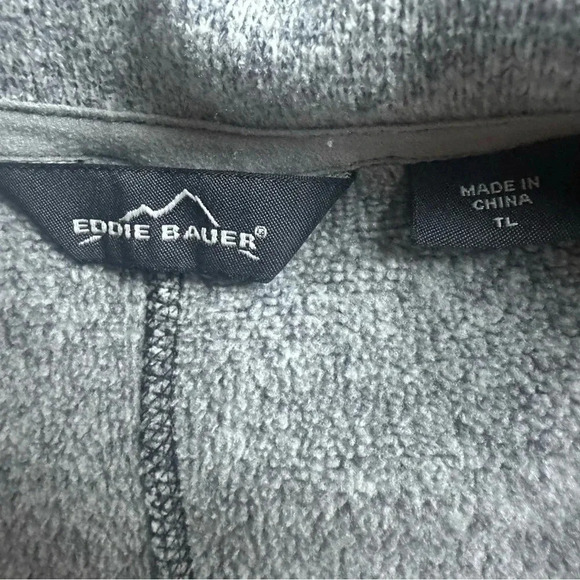 Eddie Bauer Fleece Quarter Zip Pullover Mens Large T - Picture 6 of 8